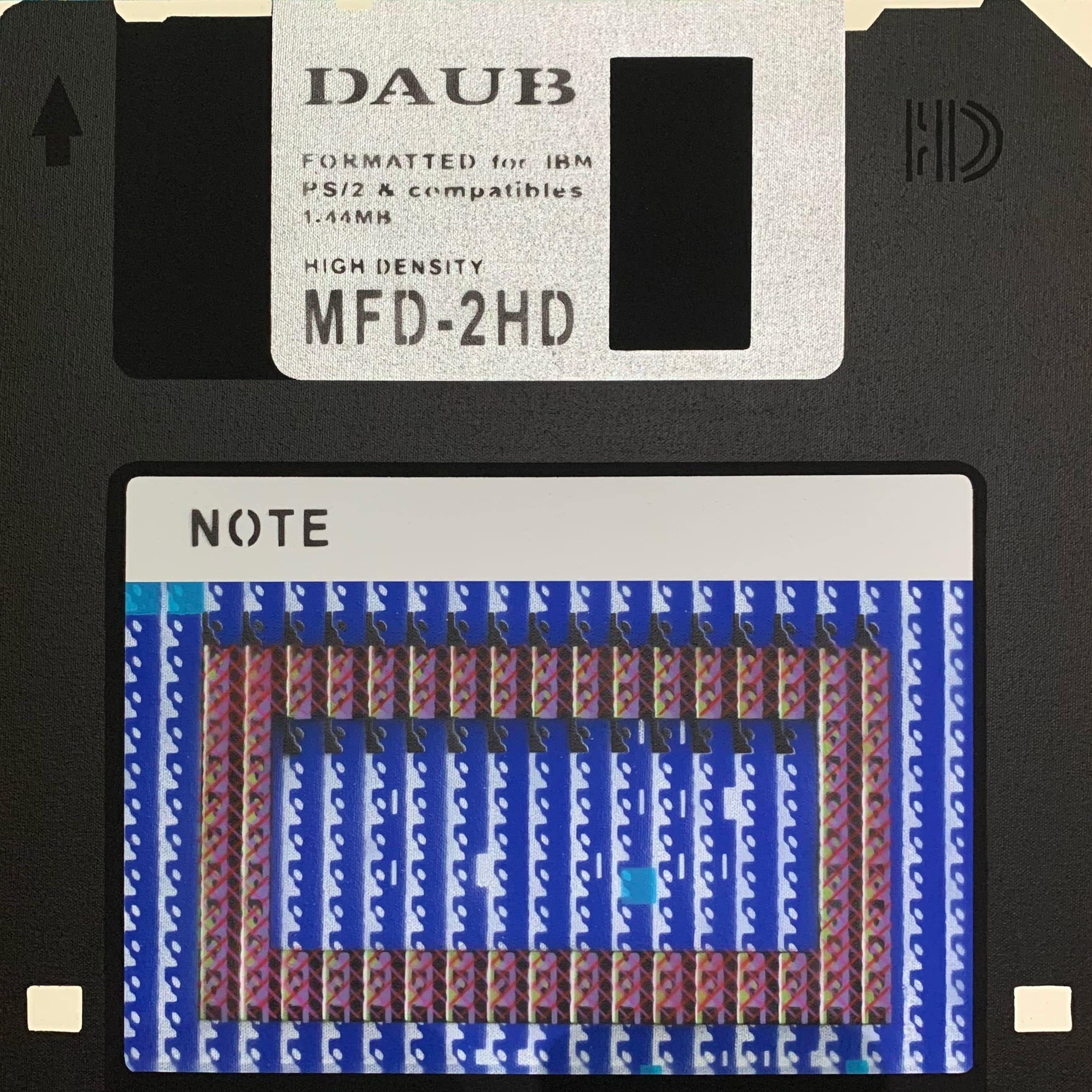 “Floppy(DAUB)” 2023，41.0 x 41.0cm , Acrylic on Canvas