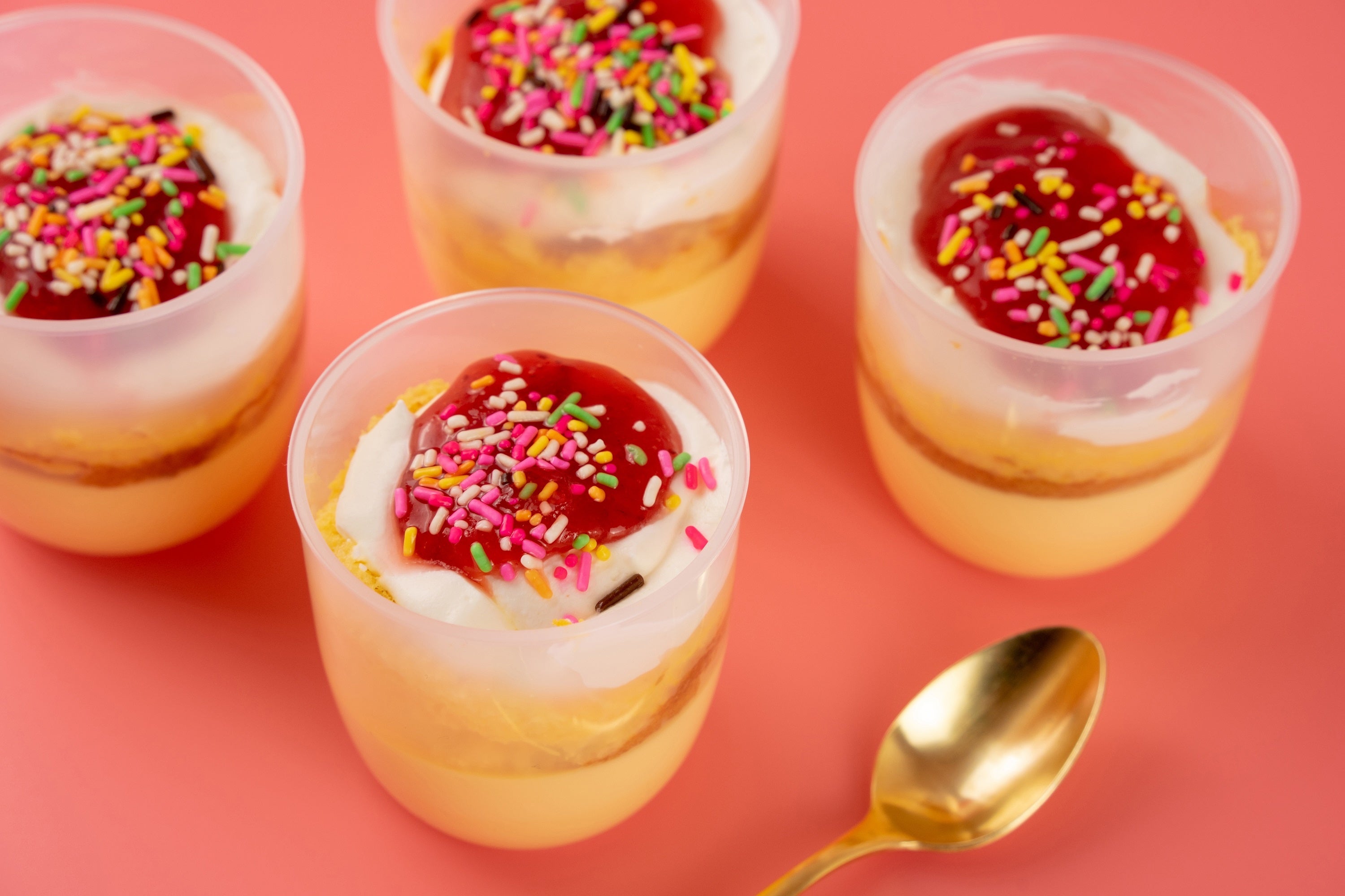 カラフルショートケーキプリン（イメージ）