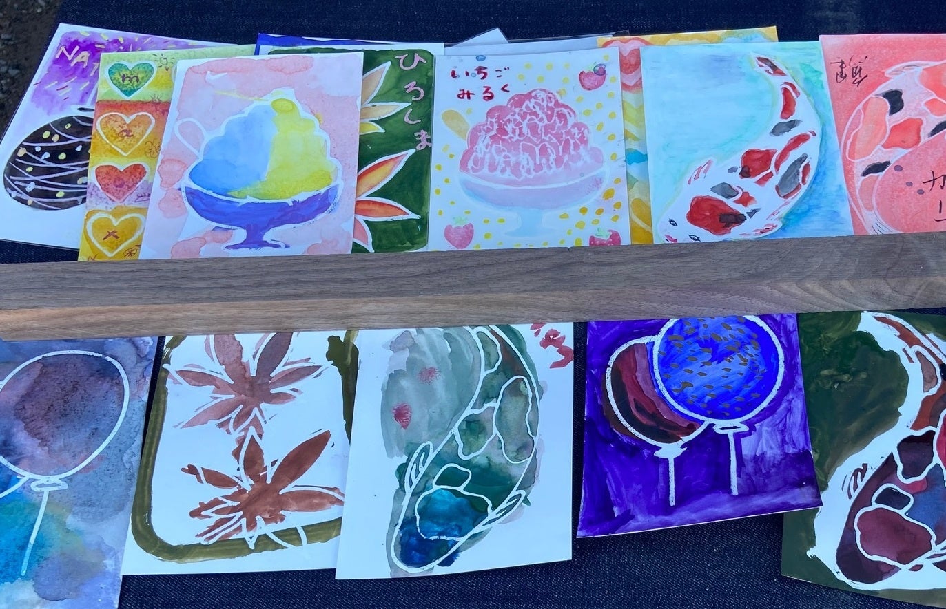 「7月17日 熊野筆オリジナルポストカード作り」（イメージ）