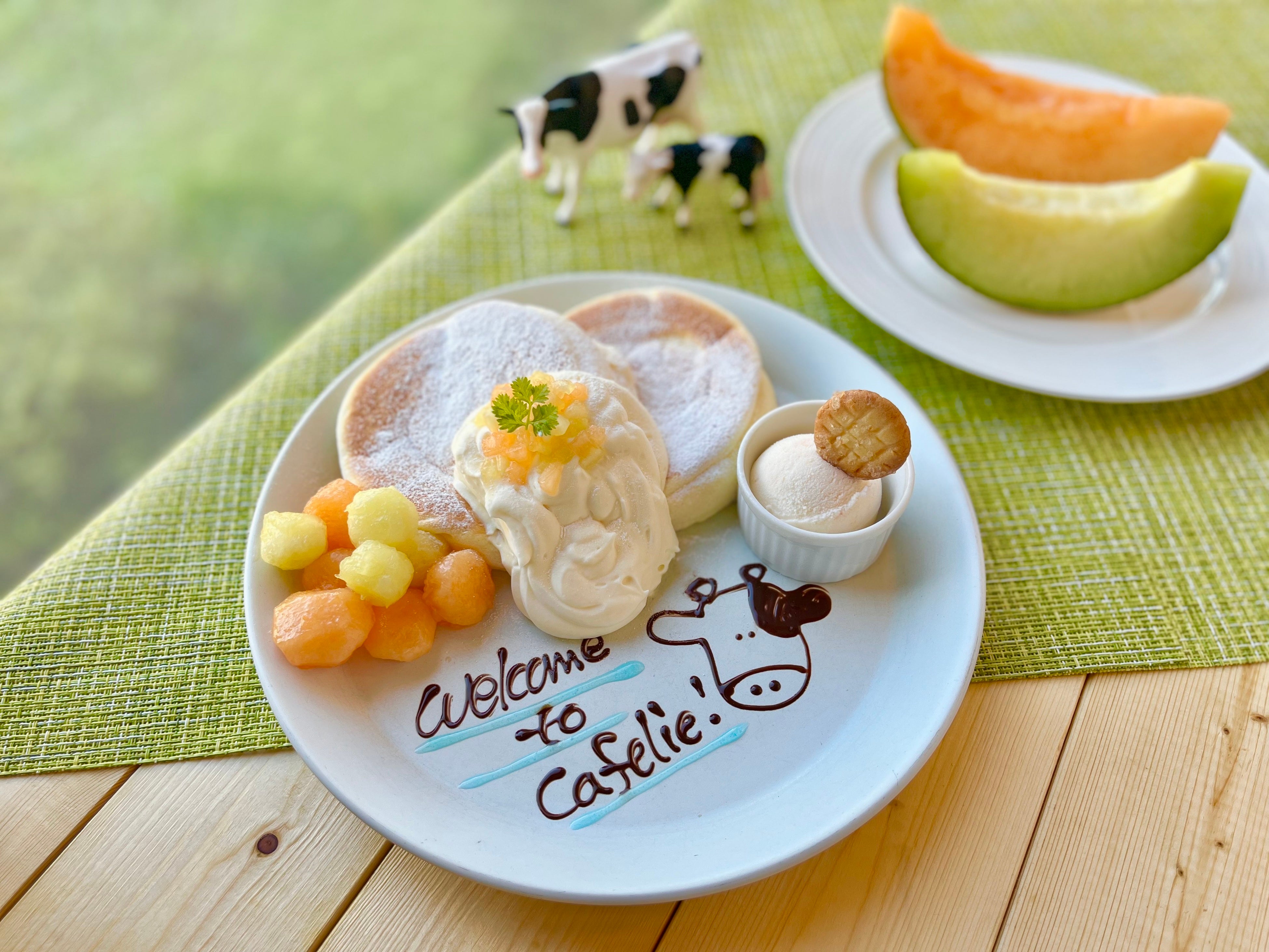 八天堂カフェリエ みるくめろんぱんケーキ（イメージ）