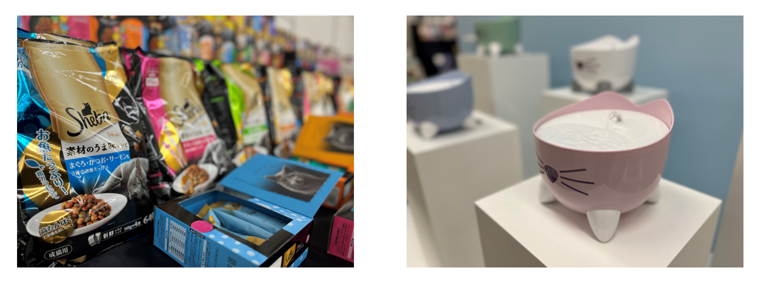 出展者ブースに並ぶ商品