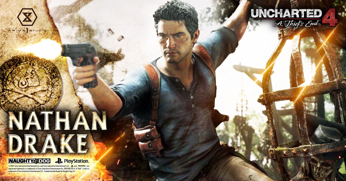 大人気ゲーム アンチャーテッド 海賊王と最後の秘宝 より 主人公ネイサン ドレイクがスタチューになって登場 株式会社プライム1スタジオのプレスリリース 大人気ゲーム アンチャーテッド 海賊王と最後の秘宝 より 主人公ネイサン ドレイクがスタチューになって登場 株式会社プライム1スタジオのプレスリリース