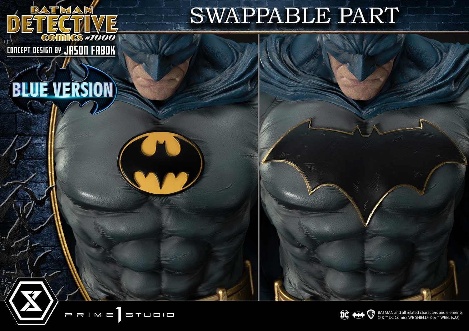 Dcコミックス1000号を飾った バットマン プライム1スタジオ10周年限定カラーの ブルーバージョン で立体化 株式会社プライム1スタジオのプレスリリース Dcコミックス1000号を飾った バットマン プライム1スタジオ10周年限定カラーの ブルーバージョン で立体化 株式会社プライム1スタジオのプレスリリース