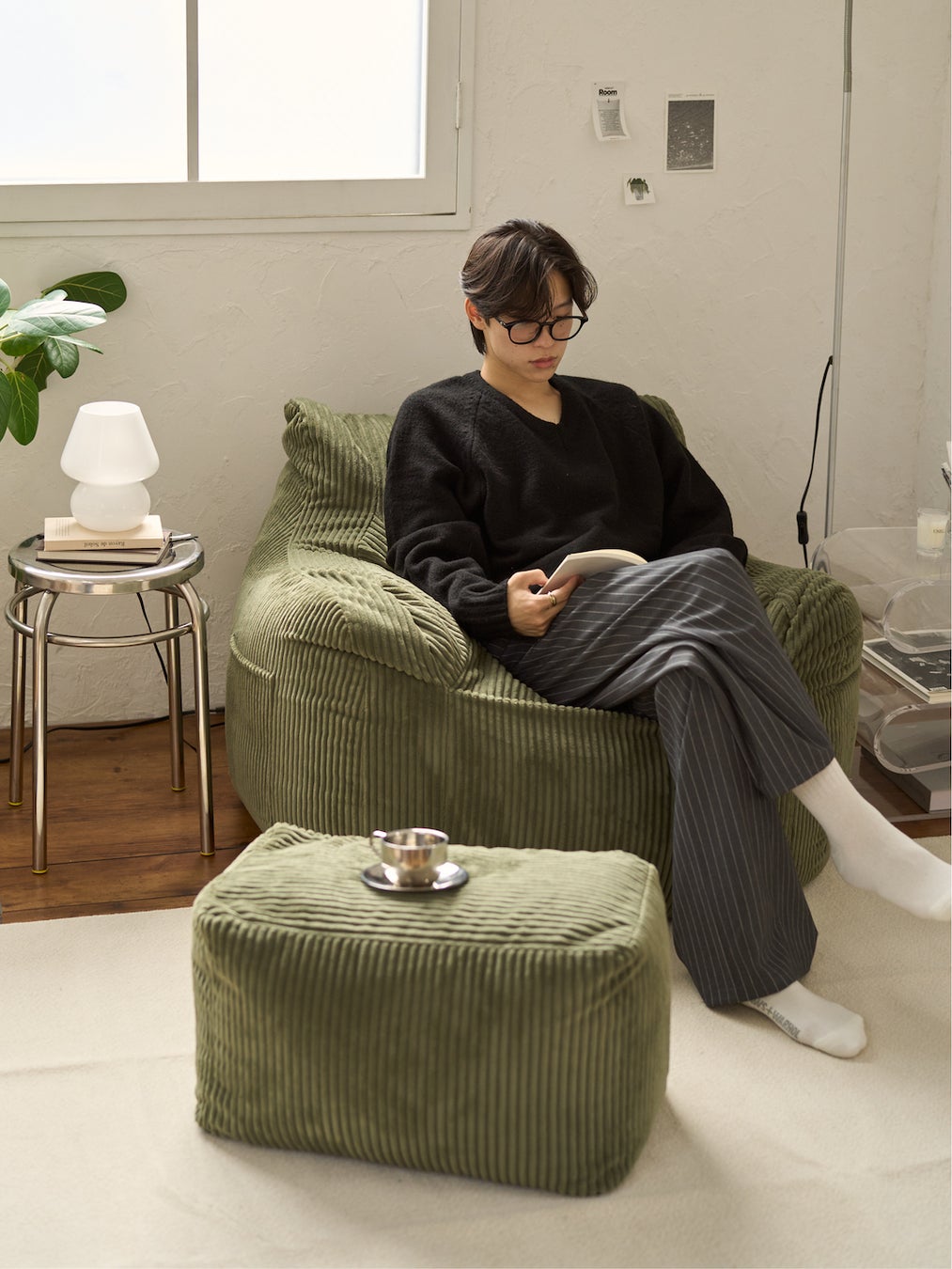 LOOSY HUGME 1人掛け ビーズソファ 1時間で100台完売!SNSで話題のソファブランド『LOOSY』の1人