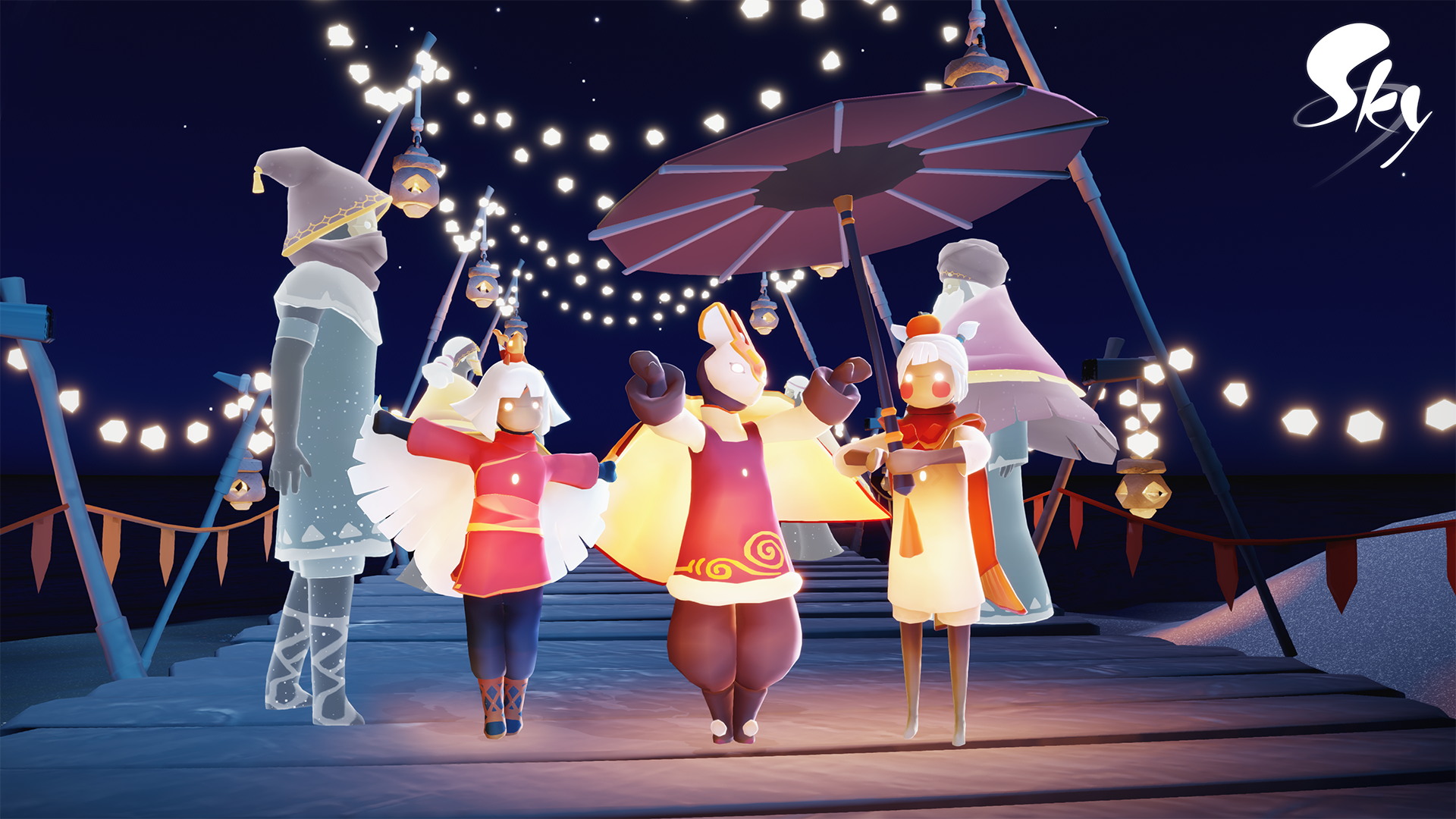 過去の季節の精霊たちと、年の始まりを祝う魔法のようなひと時を 時