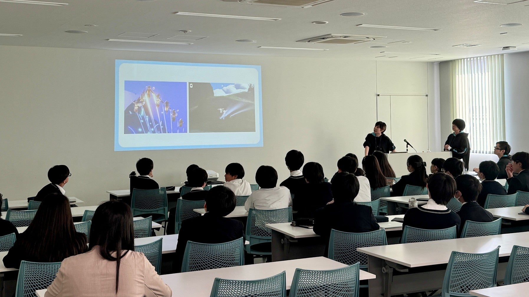 平和教育!2.7億人が遊ぶSkyが芝国際中学校で特別授業 平和教育!2.7億人が遊ぶSkyが芝国際中学校で特別授業