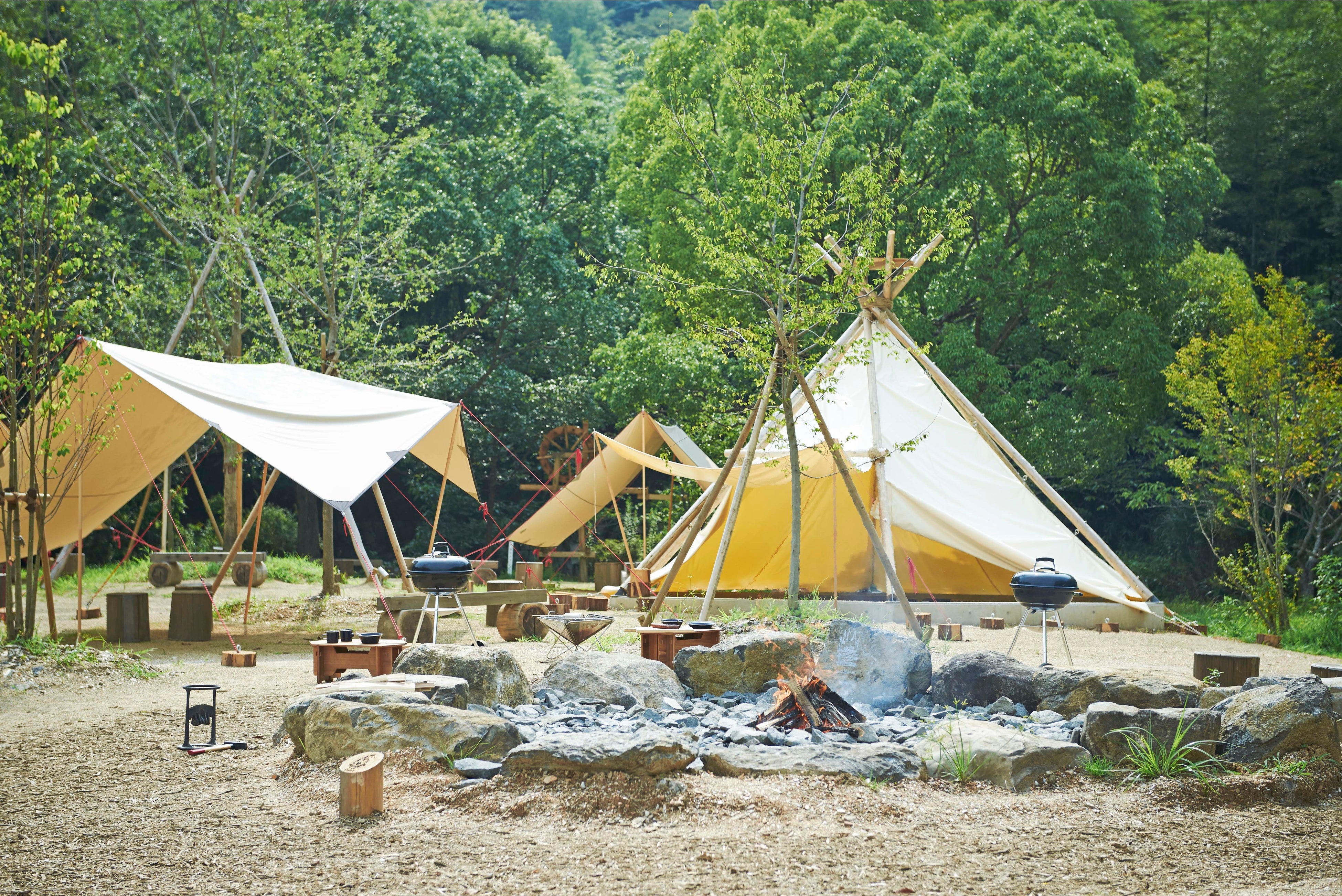 バーベキューエリア「炎の囲炉裏」