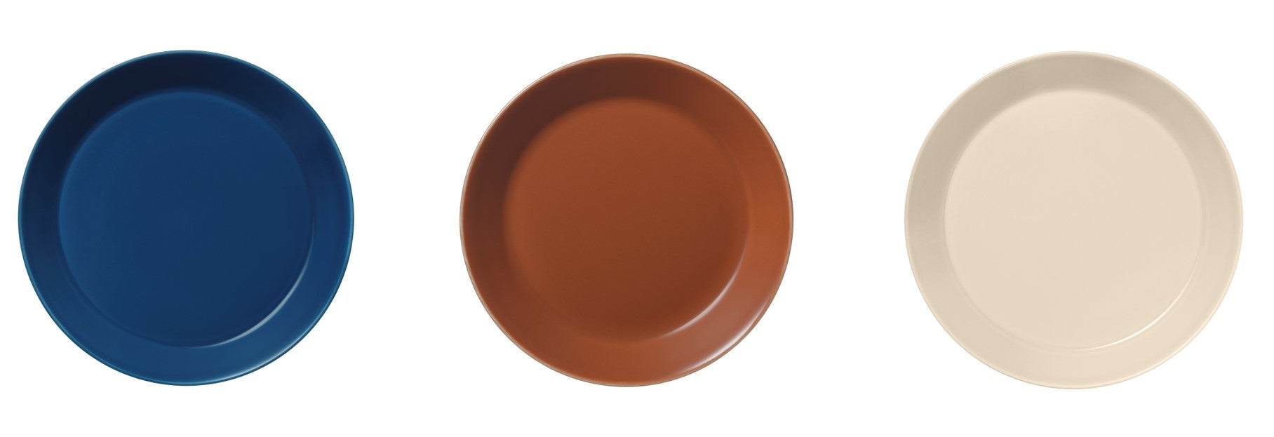 ティーマ プレート  ヴィンテージ ブルー、 ヴィンテージ ブラウン、 リネン