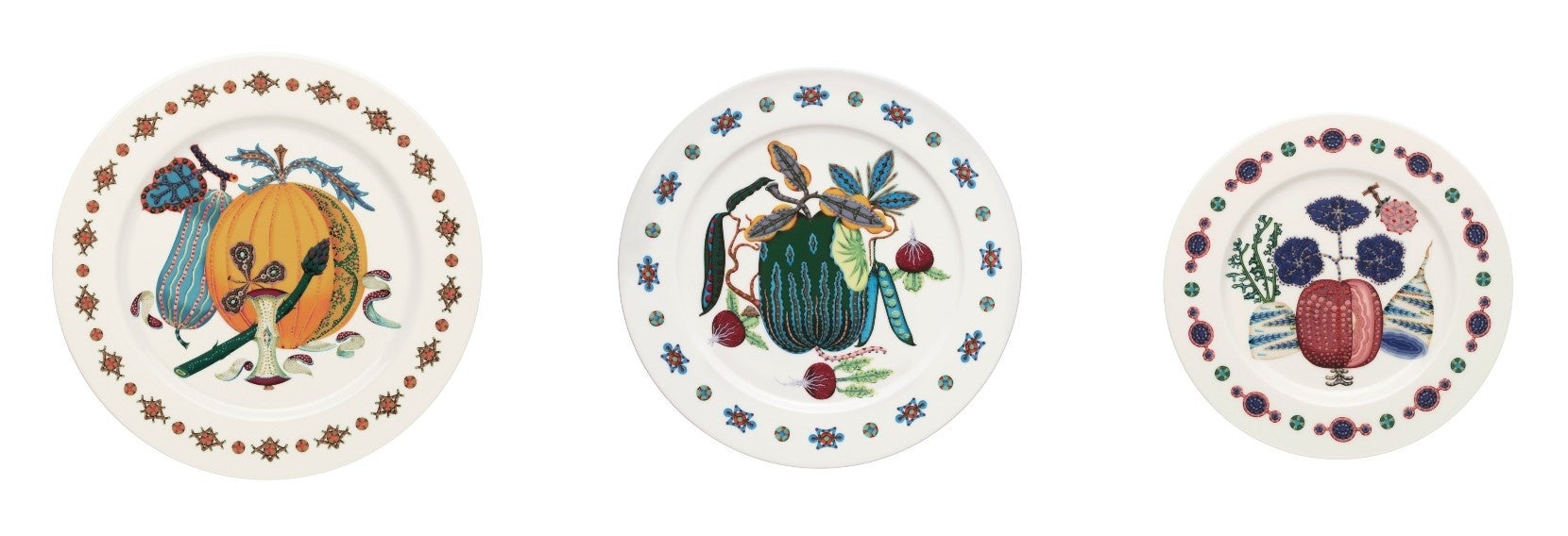 プレート 30cm (左)&nbsp; プレート 27cm (中)&nbsp; プレート 22cm (右)