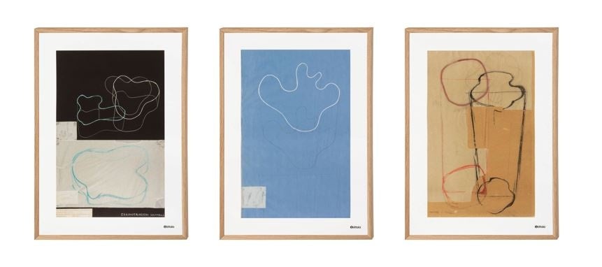 アルヴァ・アアルト コレクション アートポスター ブラック/ブルー/ブラウン (各 税込12,100円)