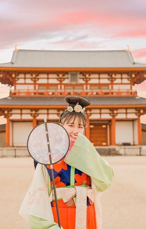 平城京での撮影 Miyu Ushiro(@meyoutravels)