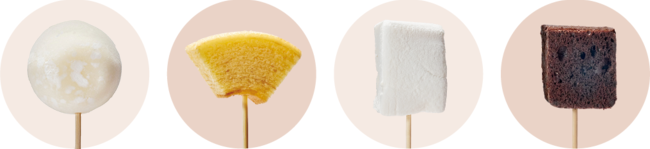 オリジナルスイーツ串は8種ご用意