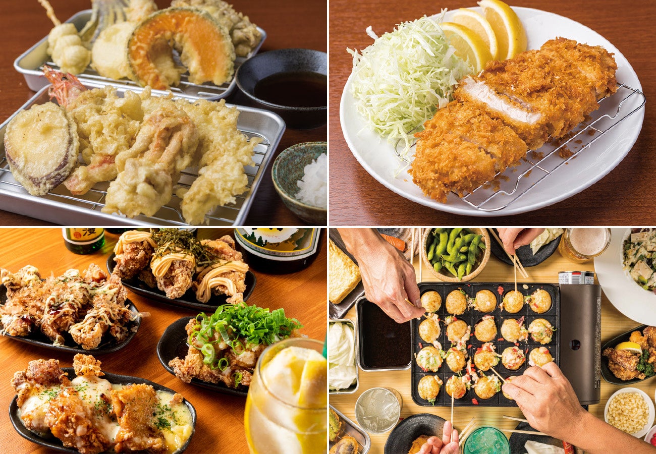 天ぷら、から揚げなど名物がずらり！