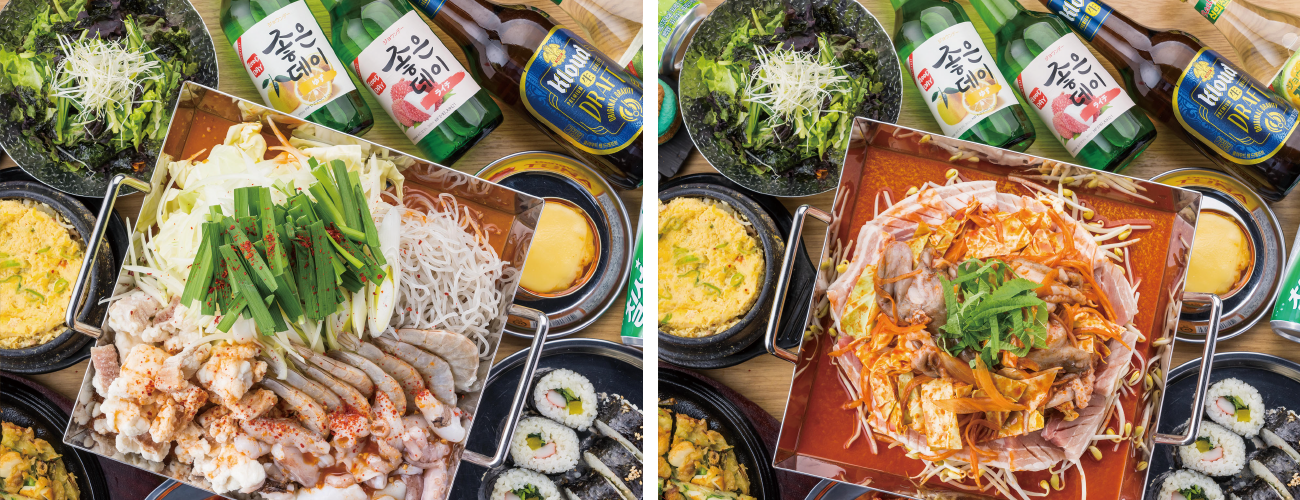 (左)ナッコプセ (右)チュクミ