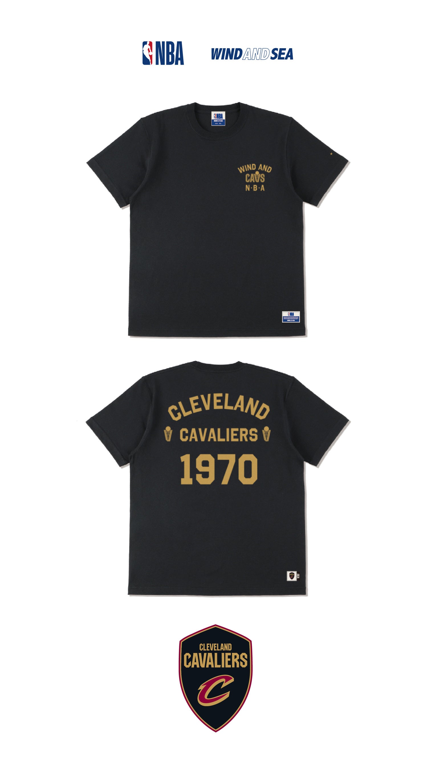 【新品未使用】wind and sea ✖️nbaコラボ　Tシャツ WIND AND SEA x NBA CHAMPIONS Vintage Tee 