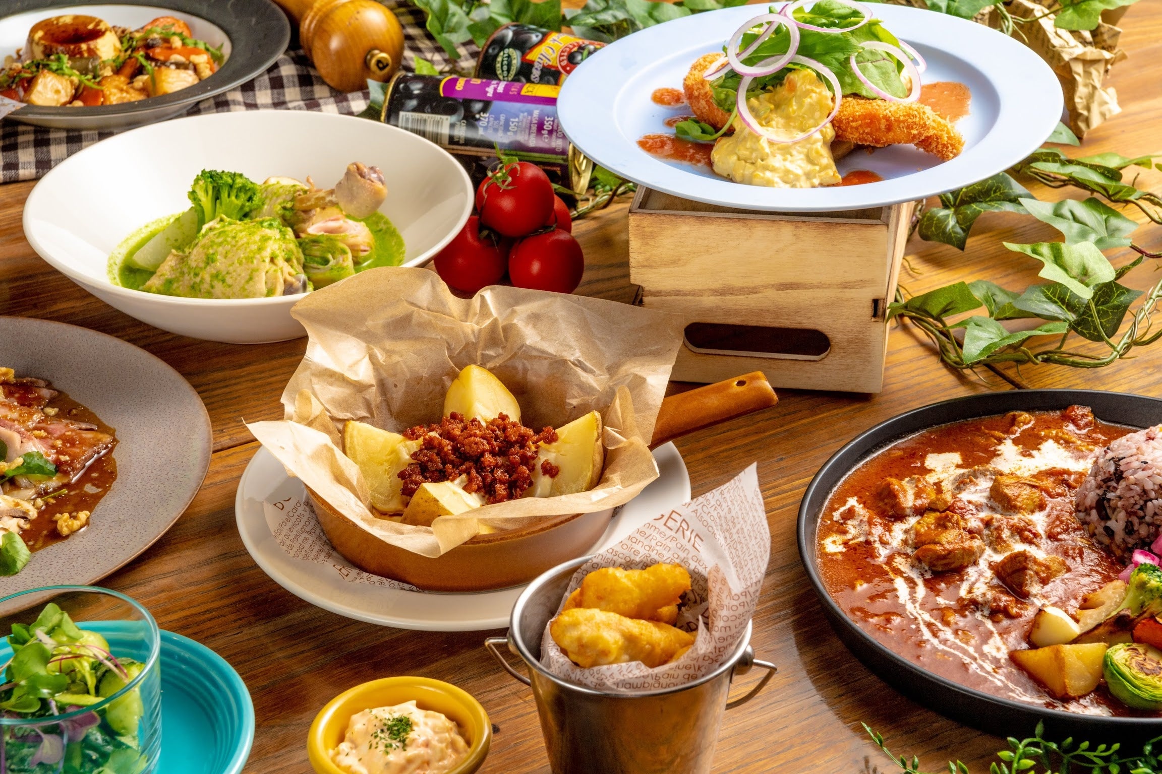 レストラン：メニューの一例