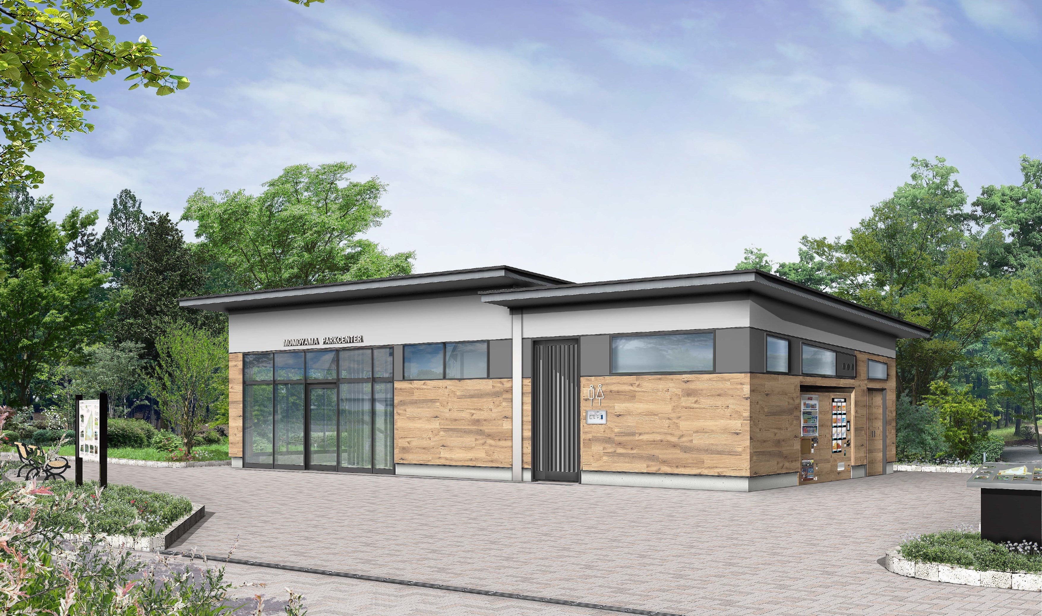 パークセンター・公園トイレ　＊パースはイメージ。実際とは一部異なる場合があります。