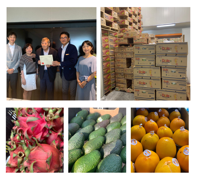 提携時の様子と取扱商品一例