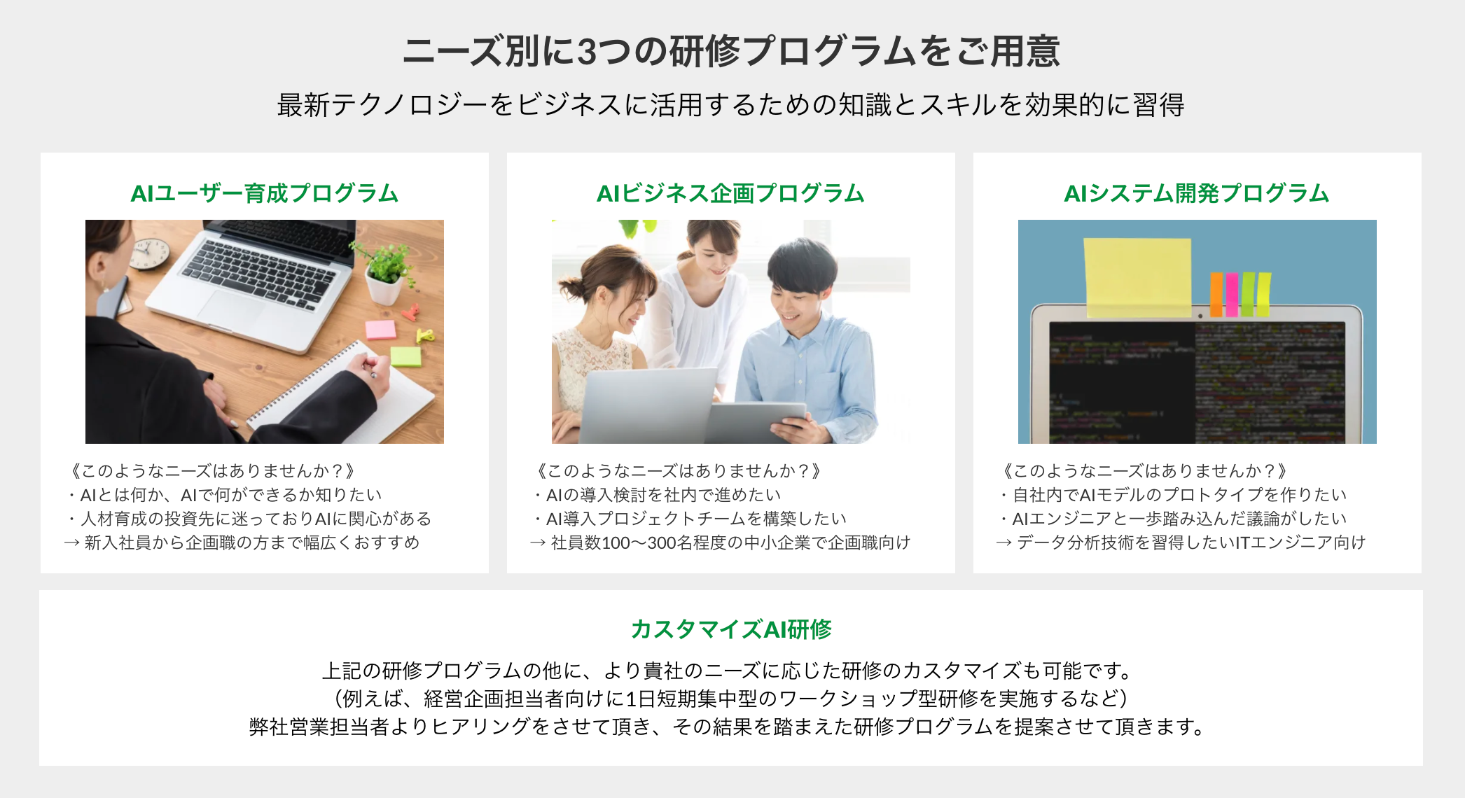 AI法人研修サービス（ロカリア）