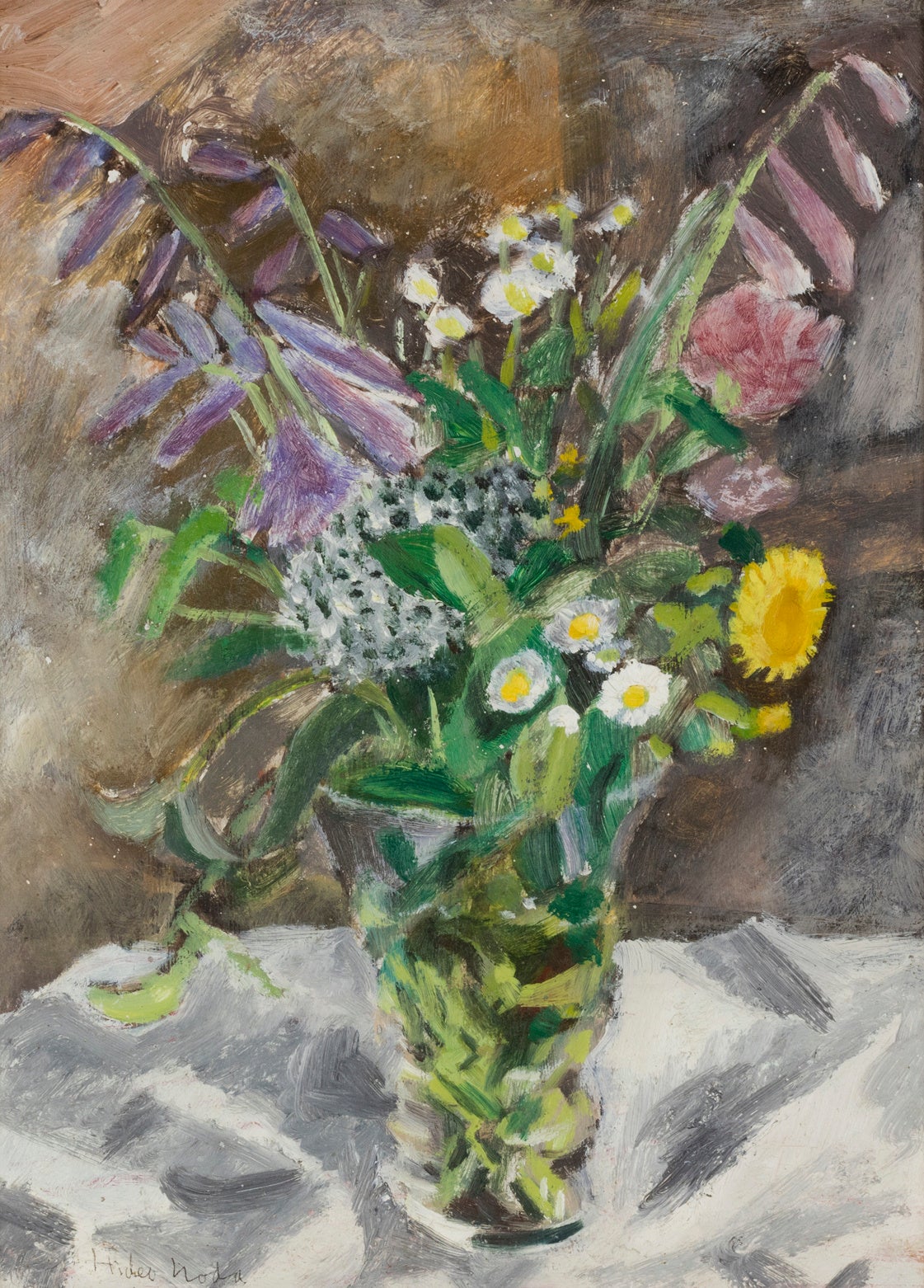 野田英夫《野尻の花》1938（昭和 13）年