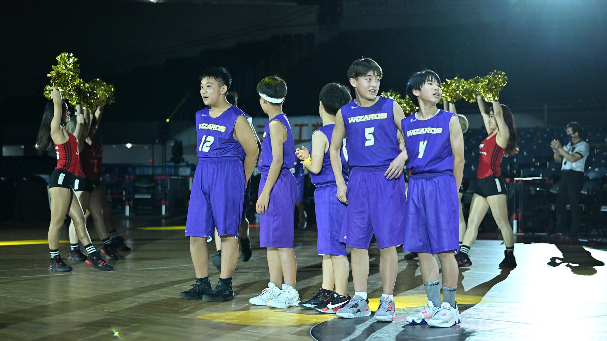 代々木第一体育館のコートに立った6年生