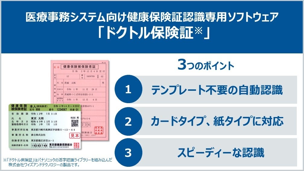 「ドクトル保険証」の特長