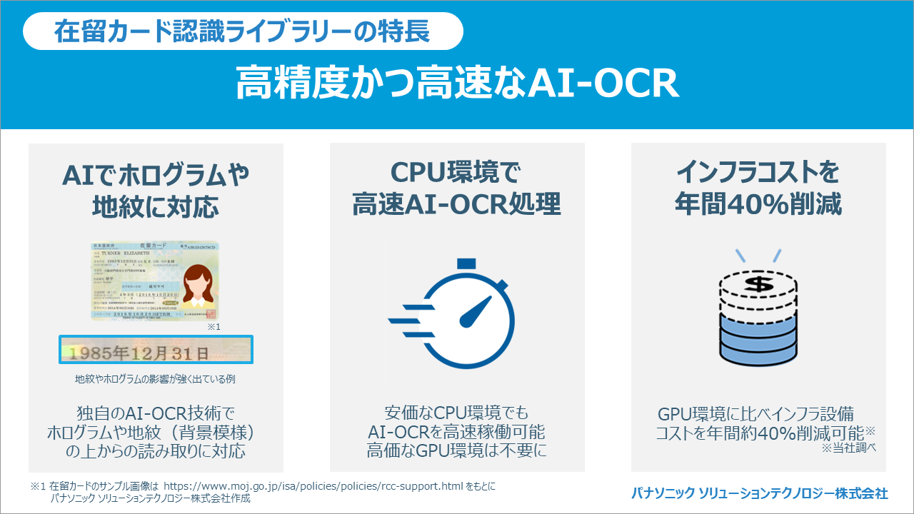独自のAI-OCR技術で高精度かつ高速な文字認識を実現！インフラコストの削減も可能に