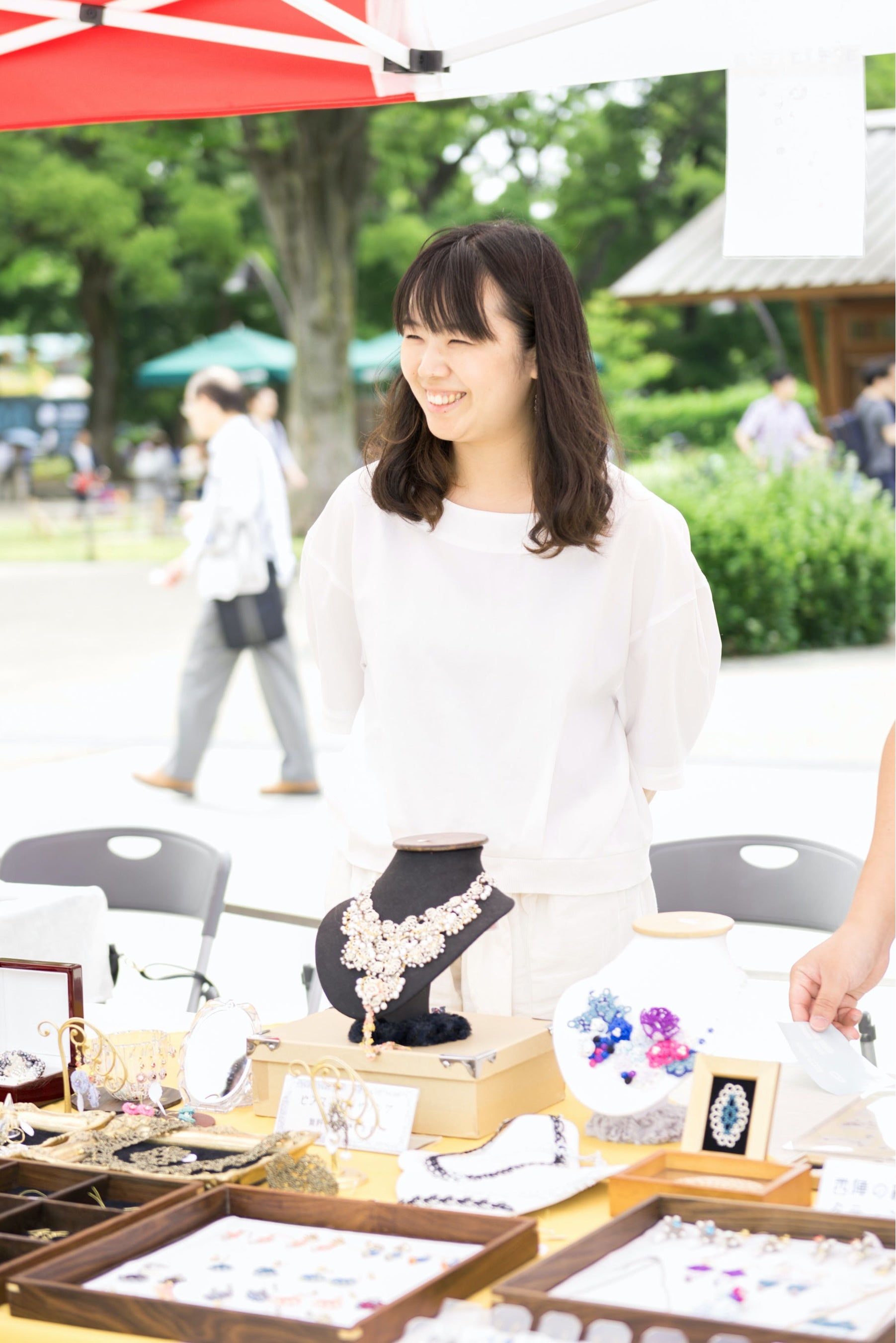 KOMOGOMO展代表の松永小百合さん