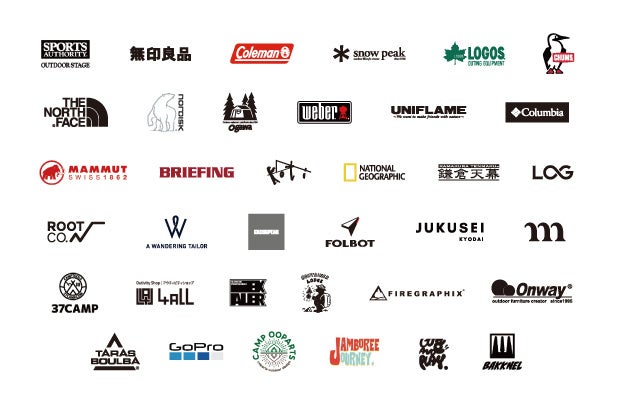 出店ブランドロゴ（抜粋）