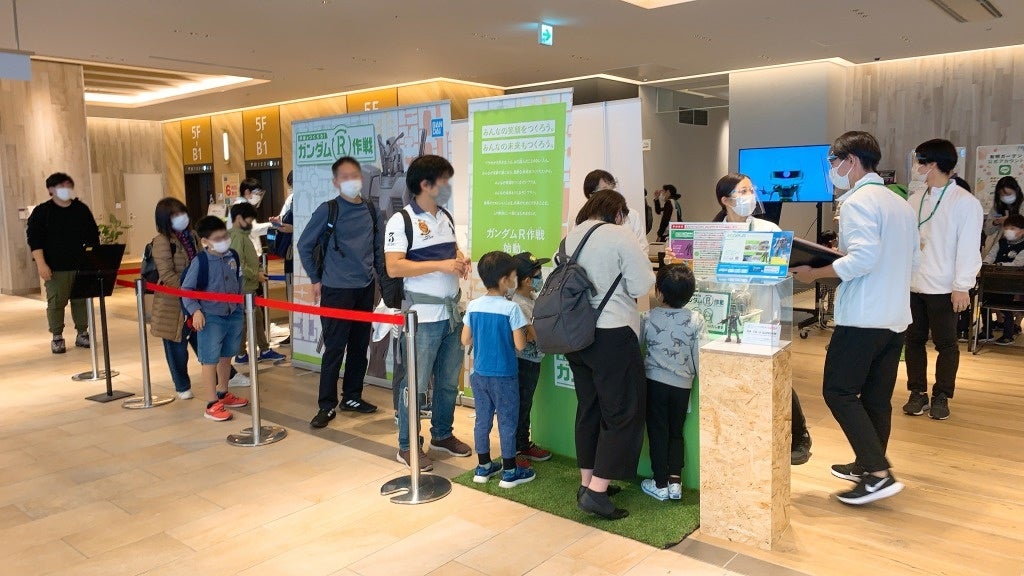 有明ガーデン「ガンダムR作戦 2021」の様子