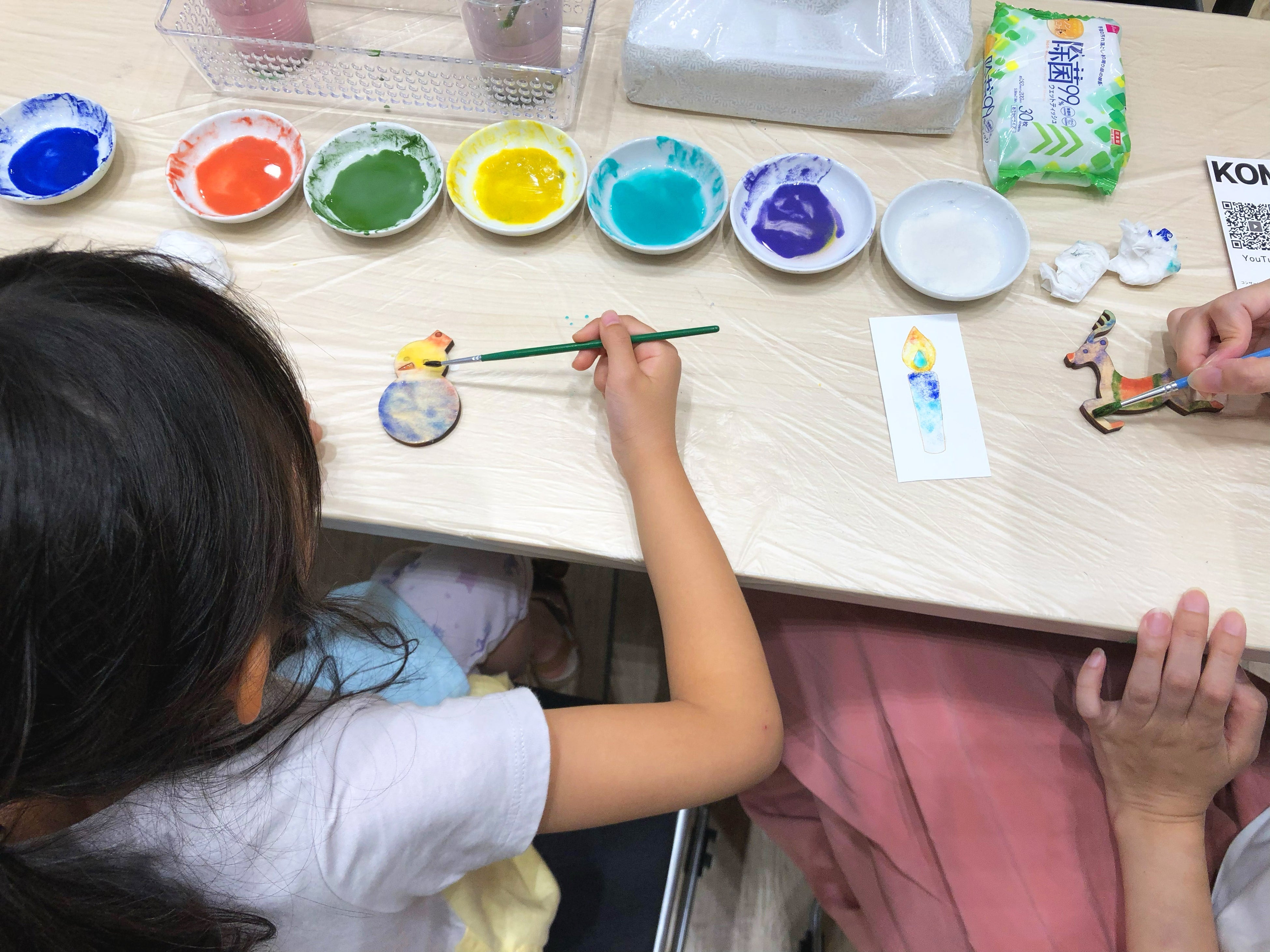 オーナメントのワークショップの様子