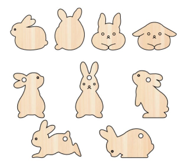 当たりのカプセルには干支のウサギ型チャームが入っています。