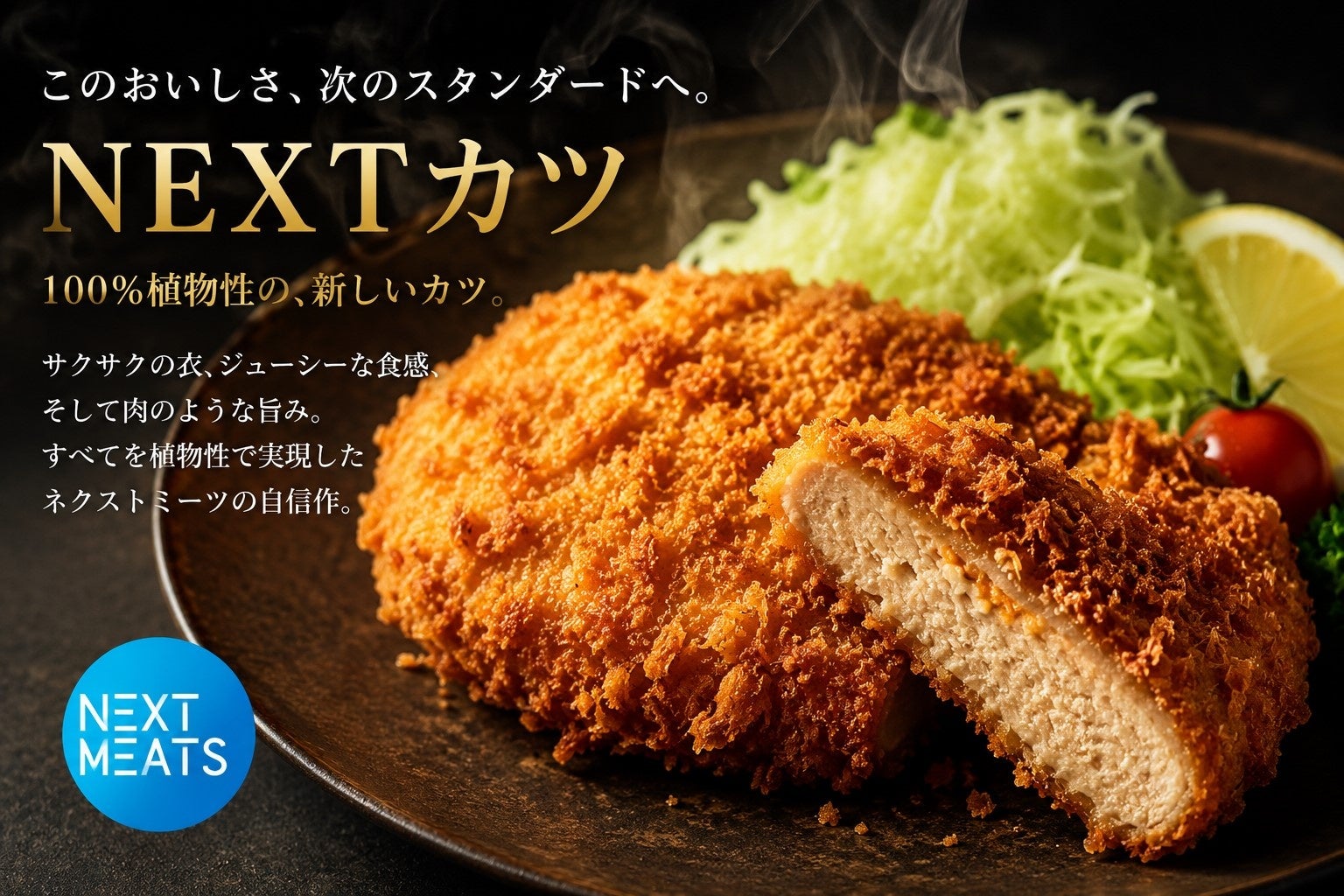 ネクストミーツ、新商品「NEXTカツ」の販売を開始!! EC販売サイトにてプラントベース商品のラインアップを拡充
