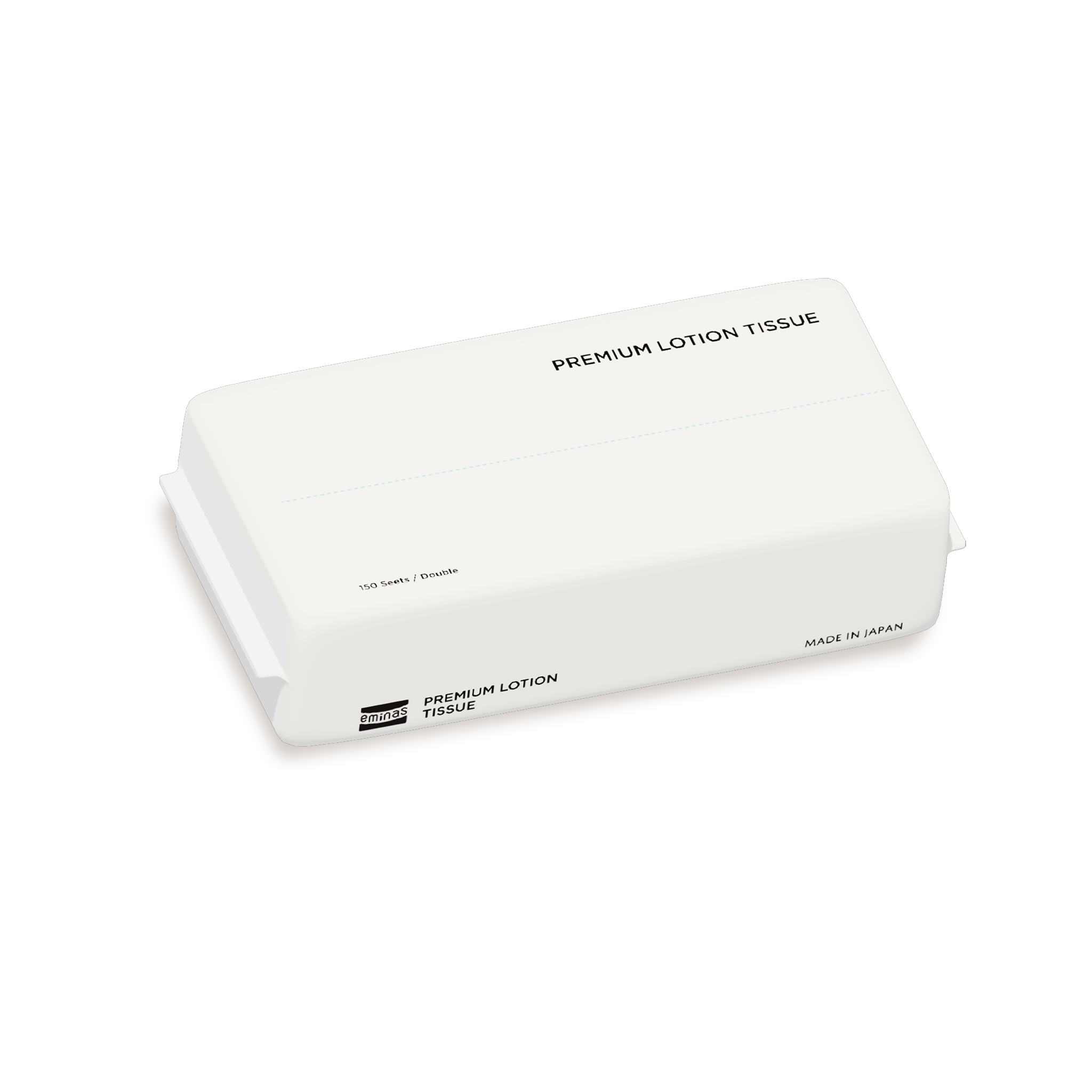 eminasプレミアムローションティシュ　ホワイトパッケージ