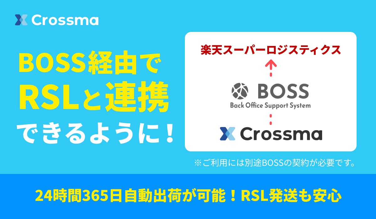 Api Hafsa Boss 【クロスマ】BOSSとAPI連携開始!RSLとの24時間365日自動出荷も実現可能に | 株式会社GoQSystemのプレスリリース