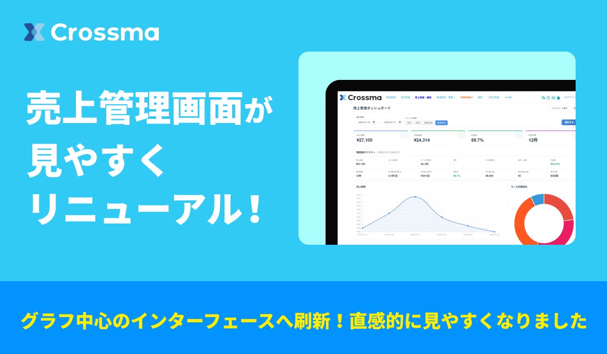 クロスマ】売上管理ダッシュボード(ベータ版)を公開。データの「視覚 クロスマ】売上管理ダッシュボード(ベータ版)を公開。データの「視覚