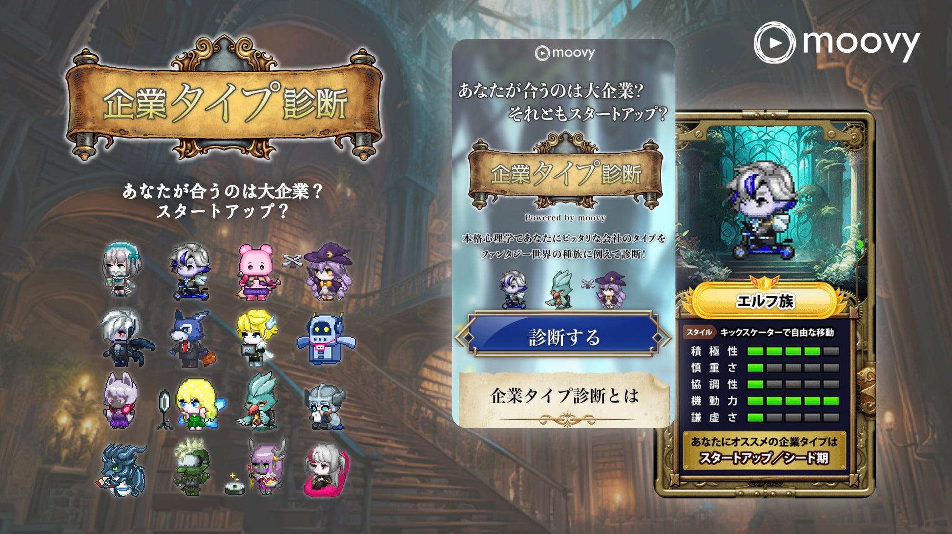 moovyが新サービス『企業タイプ診断』を提供開始 moovyが新サービス『企業タイプ診断』を提供開始