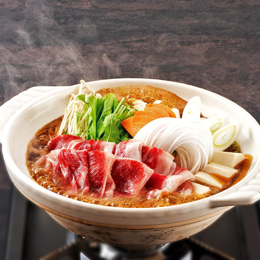 国産黒毛和牛こうねのすき鍋