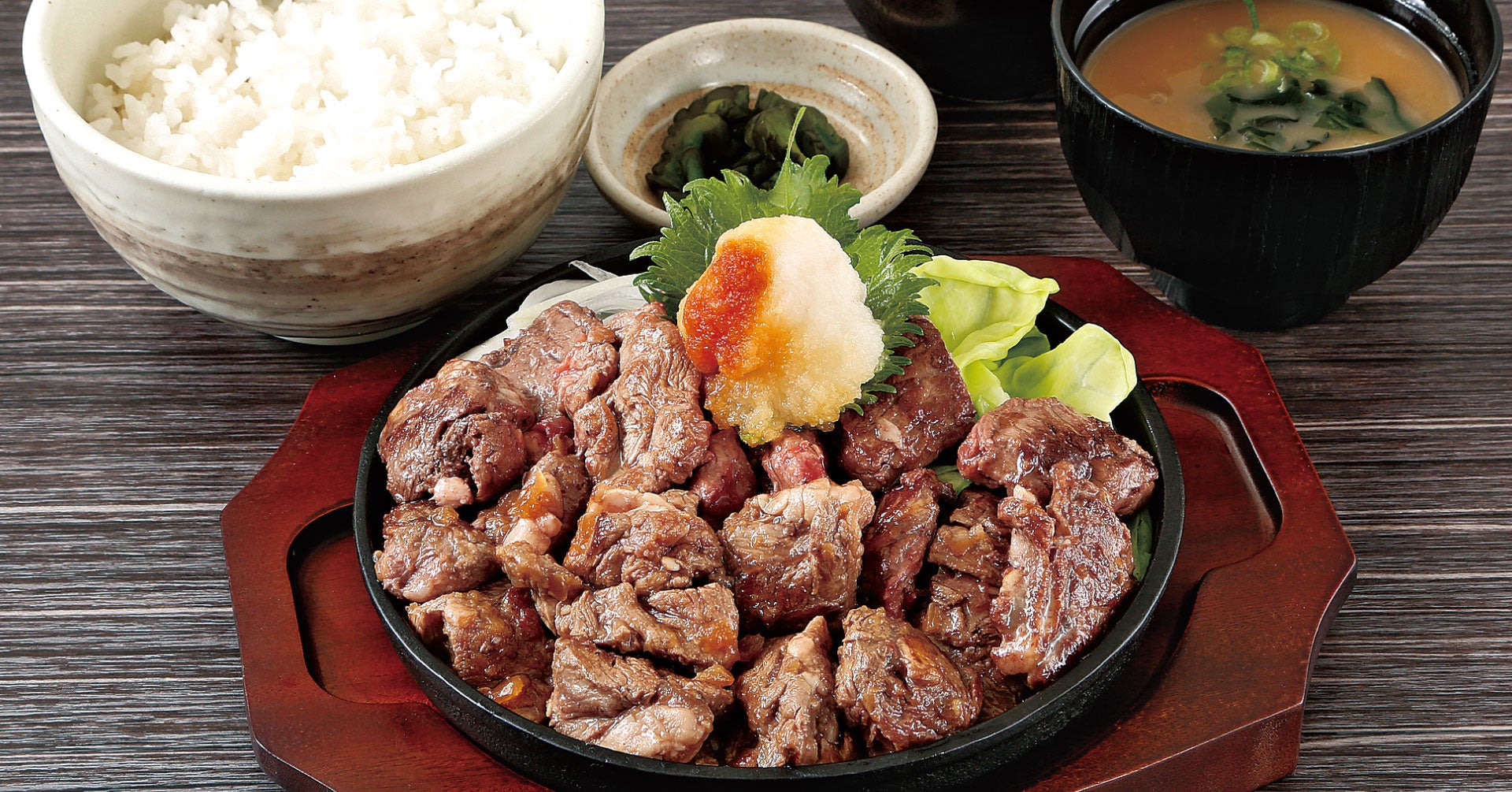 牛ひれ一口ステーキ定食_240g