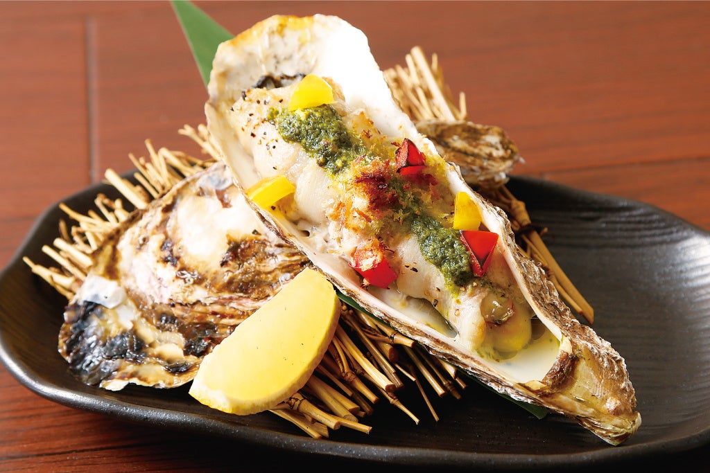 牡蠣の香草焼き