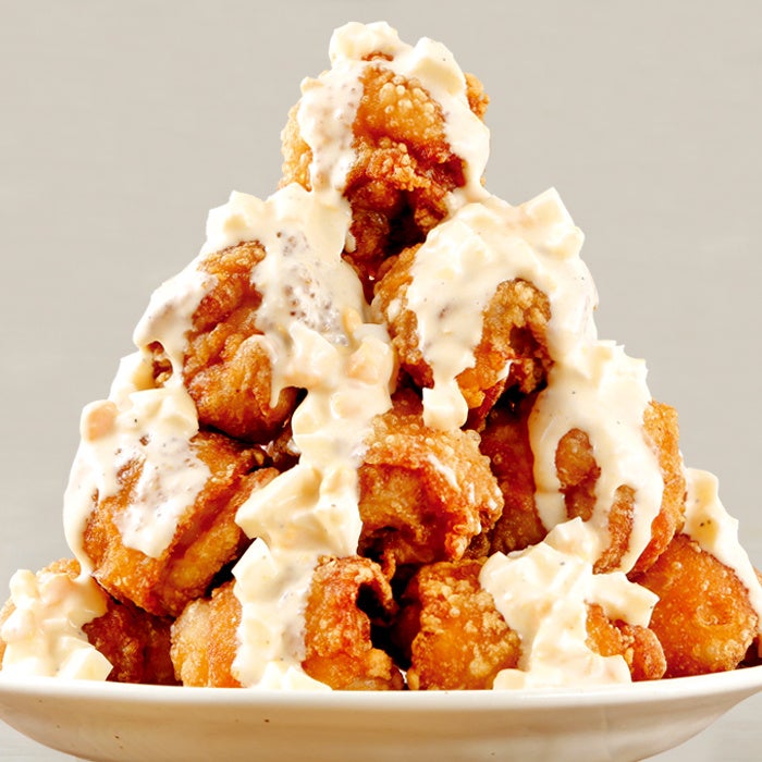 玉子と6種チーズソースからあげ