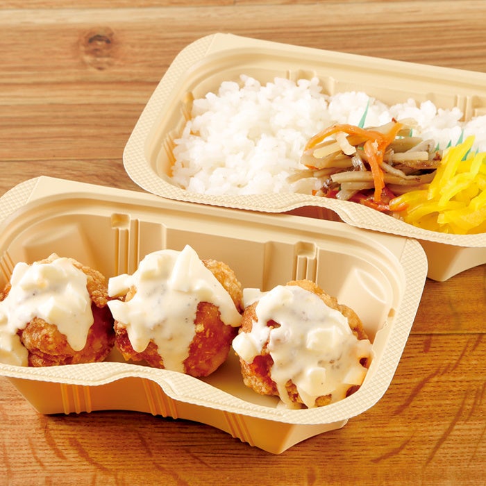 玉子と6種チーズソースからあげ弁当_3個