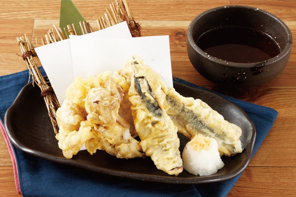 さんまと舞茸の天ぷら