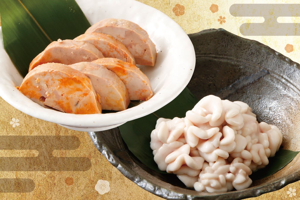 左　追加あん肝　　右　追加生白子