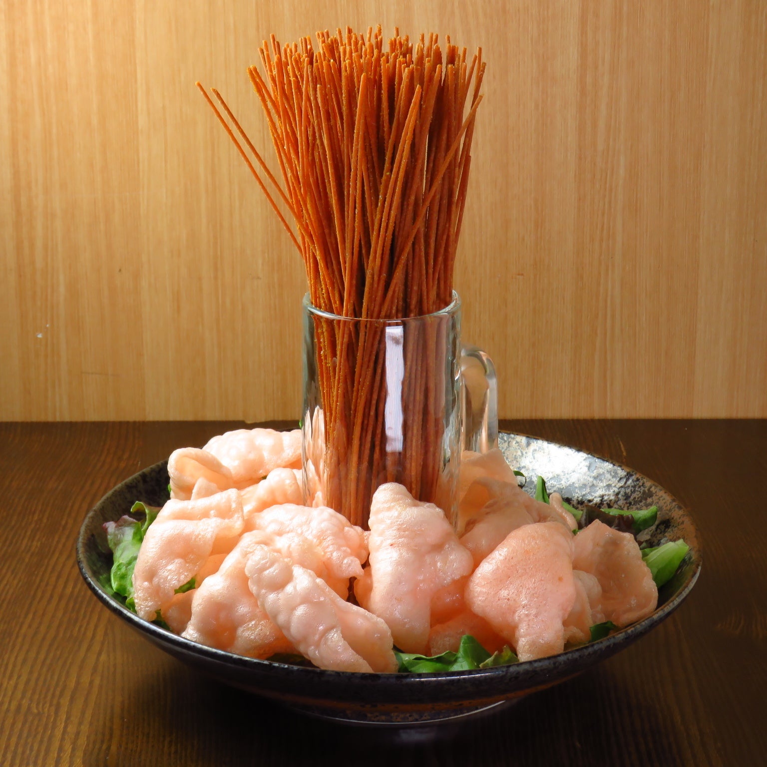 えびせんとパリパリパスタ～カレー風味～