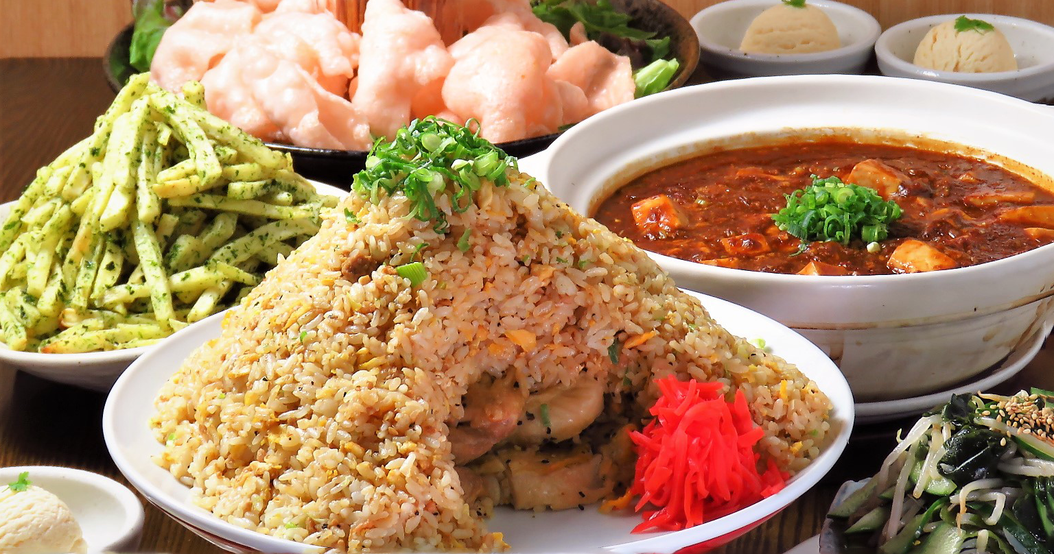 ギガ盛料理・ギガドリンク飲み放題付コース