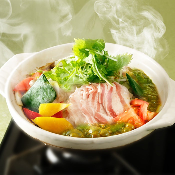 野菜の王様！ケールたっぷりスパイシーカレー鍋　1人前 990円 (税込 1,089円)