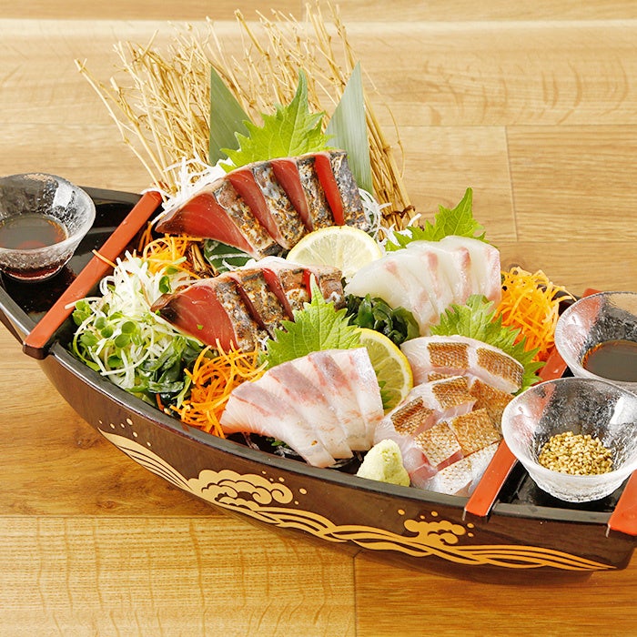 5000円コース 刺身盛り合わせ