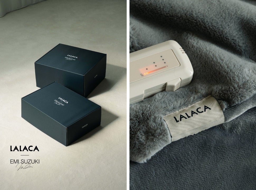 LALACA 電気毛布 EMI SUZUKI デザイン LALACA heated blanket】 EMI SUZUKIコラボカラー 10/28より
