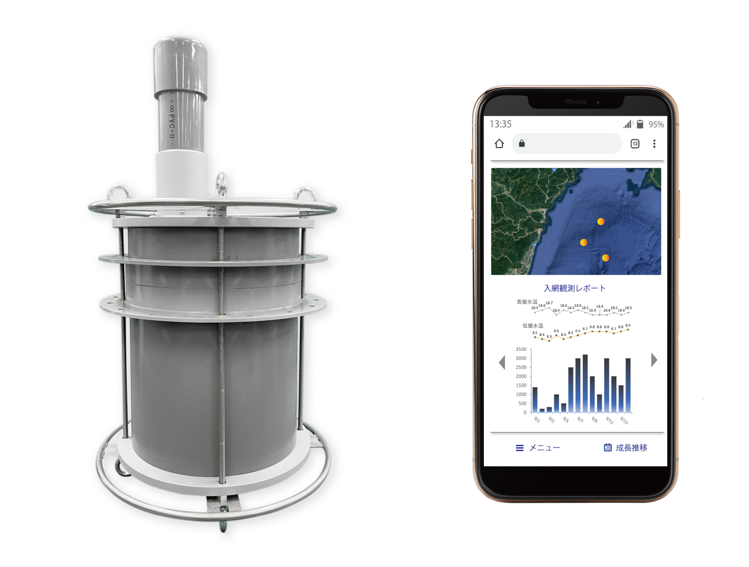 MagicBuoy機器本体・画面イメージ